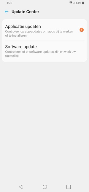 Selecteer Software-update