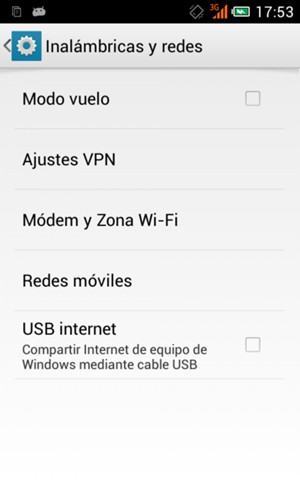Seleccione Redes móviles