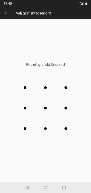 Rita ett upplåsningsmönster