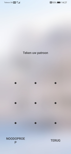 Uw telefoon is nu beveiligd met een schermvergrendeling