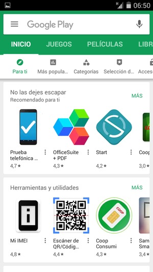 Seleccione la barra de Búsqueda