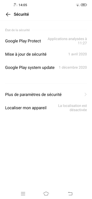 Sélectionnez Plus de paramètres de sécurité