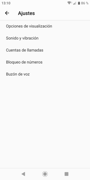 Seleccione Buzón de voz