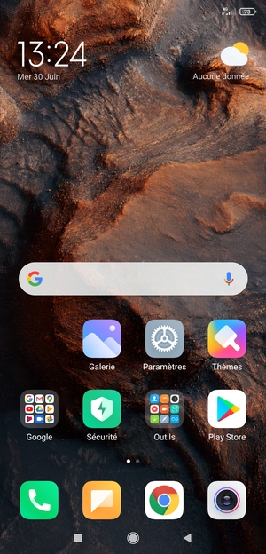 Sélectionnez Google