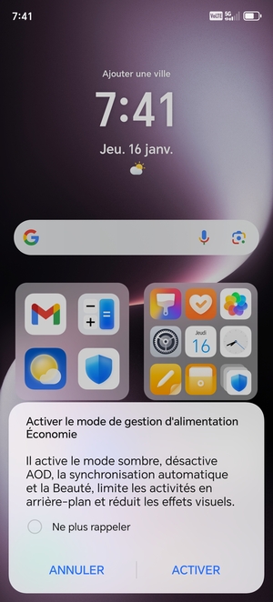 Sélectionnez ACTIVER