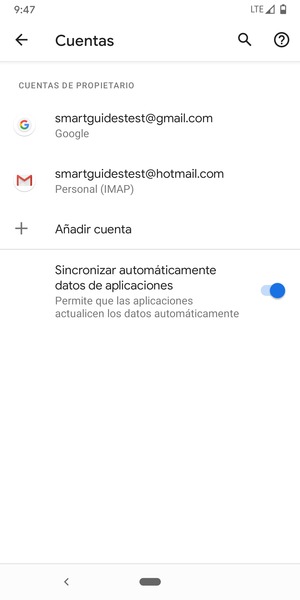 Seleccione su cuenta Google