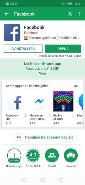 Välj ÖPPNA