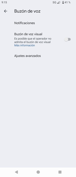Seleccione Ajustes avanzados