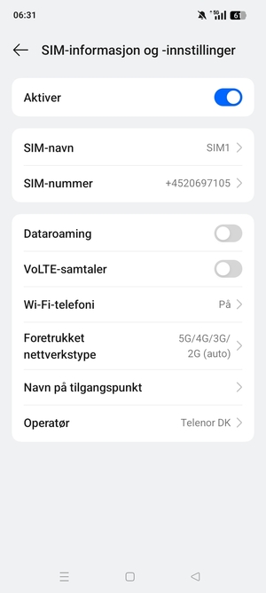 Velg Navn på tilgangspunkt