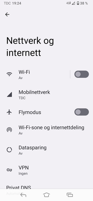 Velg Wi-Fi