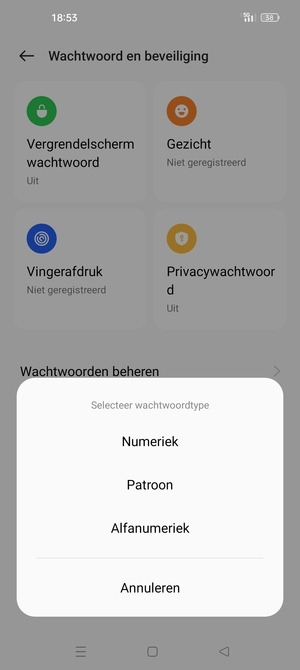 Selecteer Patroon