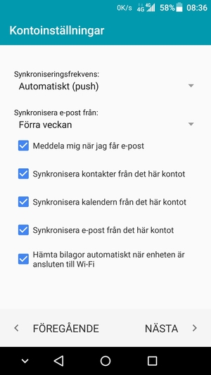 Välj NÄSTA