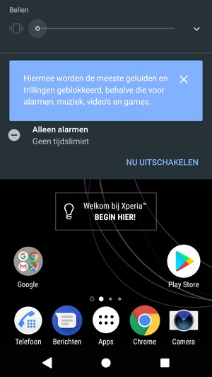 Klik nog een keer voor stille modus