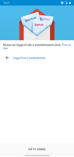 Velg Legg til en e-postadresse