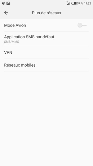 Sélectionnez Réseaux mobiles