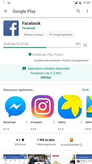 Veuillez attendre la fin de la procédure d'installation