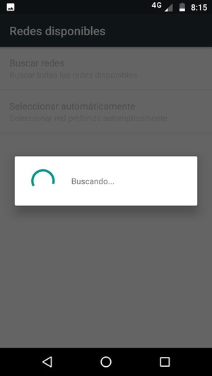 Espere a que la búsqueda termine