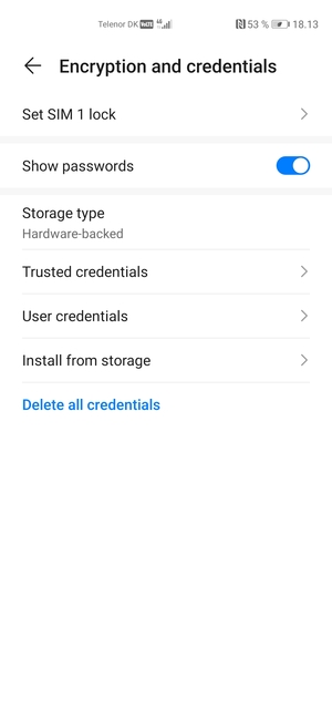 Select Set SIM lock
