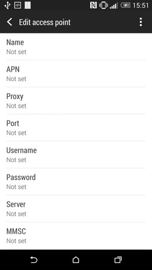 Enter MMS information