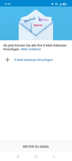 Wählen Sie E-Mail-Adresse hinzufügen