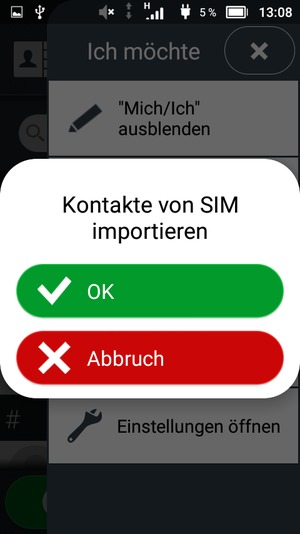 Wählen Sie OK