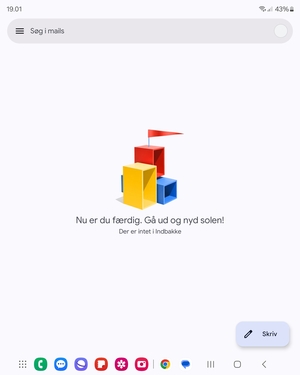 Din konto er klar til brug