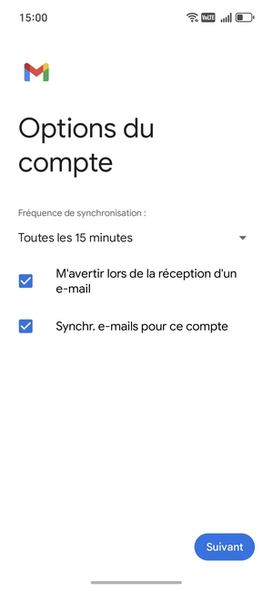 Sélectionnez Suivant