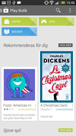 Tryck på Sök-knappen