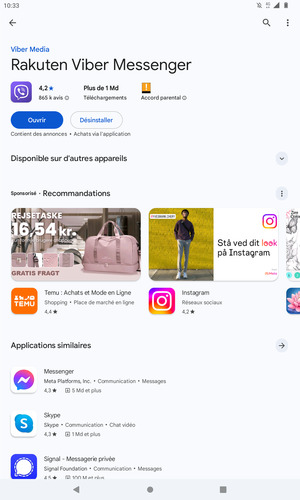 Sélectionnez Ouvrir