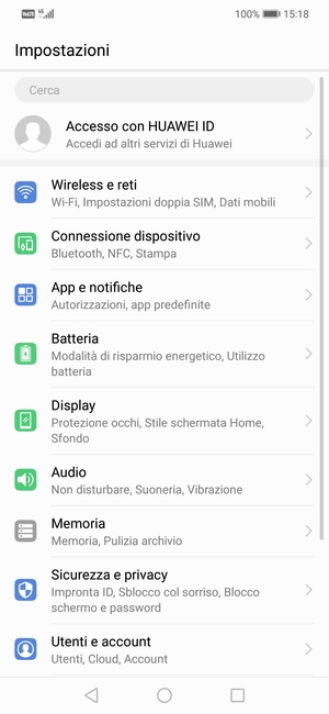 Seleziona Batteria