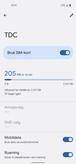 Slå Roaming på eller av