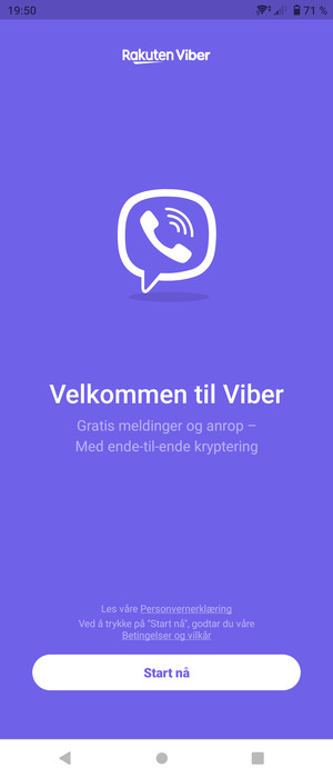 Applikasjonen er klar til bruk