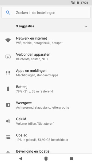 Selecteer Netwerk en internet