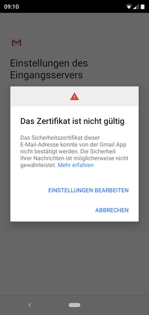 Wählen Sie EINSTELLUNGEN BEARBEITEN