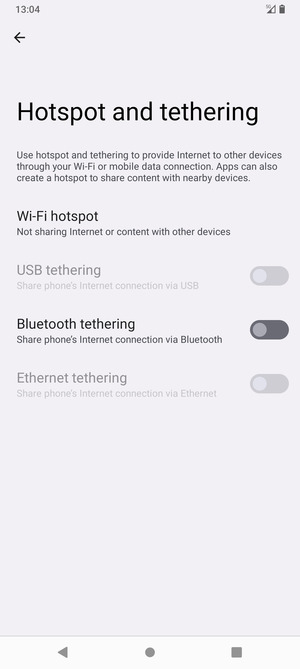 Select Wi-Fi hotspot