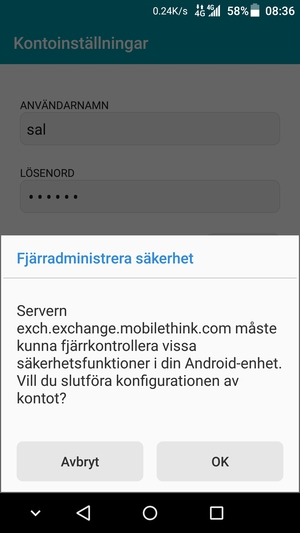 Välj OK