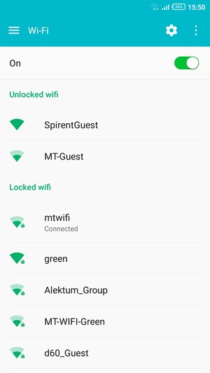 You are now connected to the Wi-Fi network