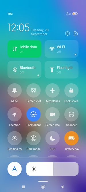 Turn on Battery saver