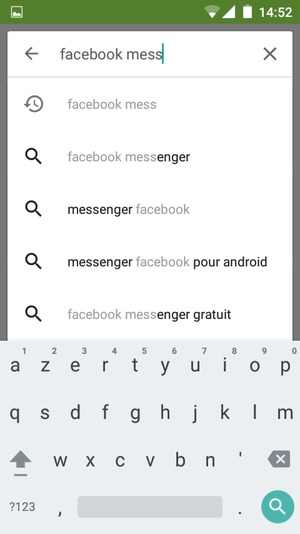 Saisissez le nom de l'appli et sélectionnez Rechercher
