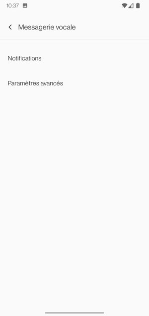 Sélectionnez Paramètres avancés
