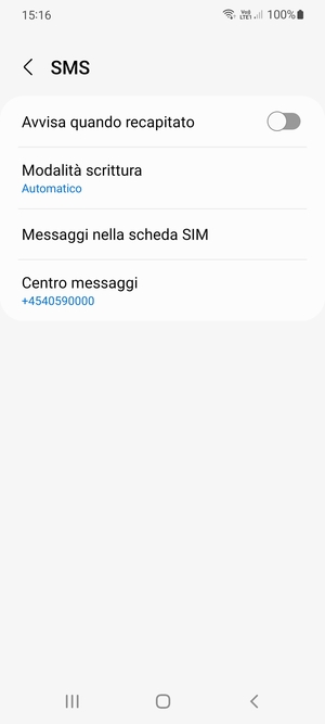 Seleziona Centro messaggi