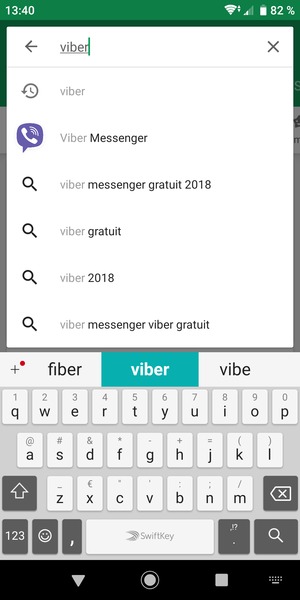 Saisissez le nom de l'appli et sélectionnez Rechercher