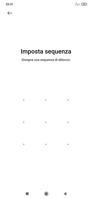 Disegna una sequenza di sblocco