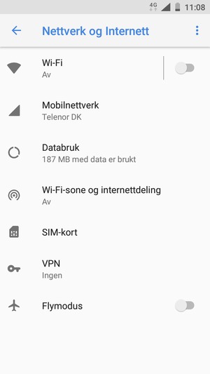 Velg Wi-Fi