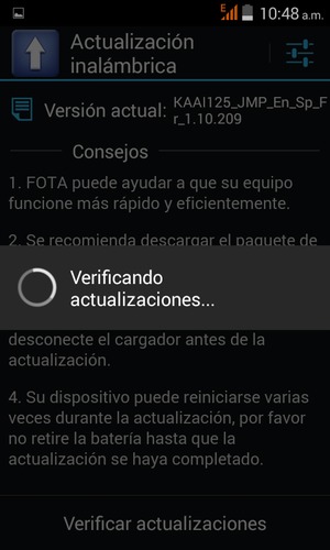 Espere a que la búsqueda termine
