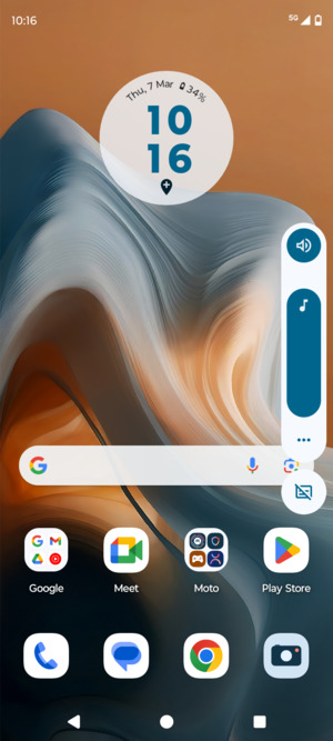 Continue to press to take the volume down to the required level
