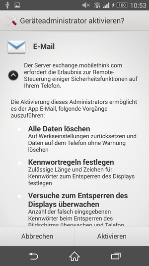 Wählen Sie Aktivieren