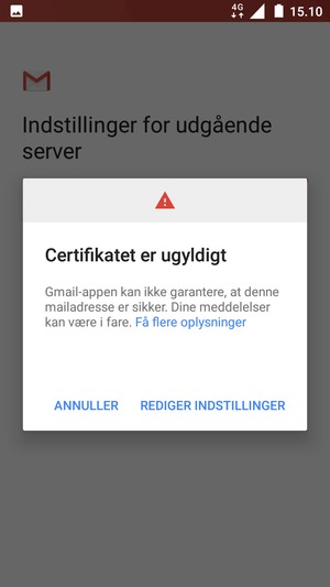 Vælg REDIGER INDSTILLINGER
