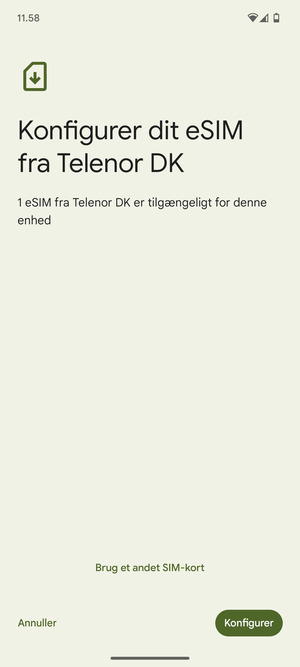 Vælg Konfigurer
