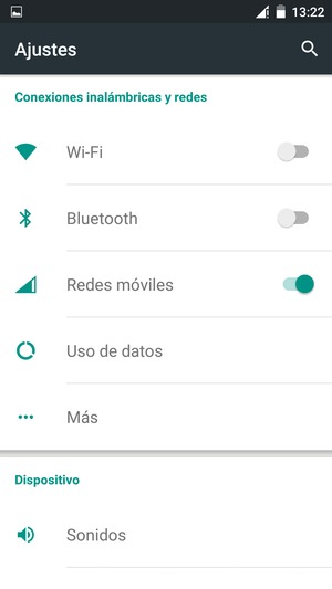 Seleccione Wi-Fi